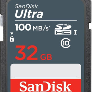 SanDisk 32GB Ultra 100MBs SDHC Memory Card
