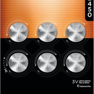 Duracell CR2450 Lithium Battery, 6 PACK!